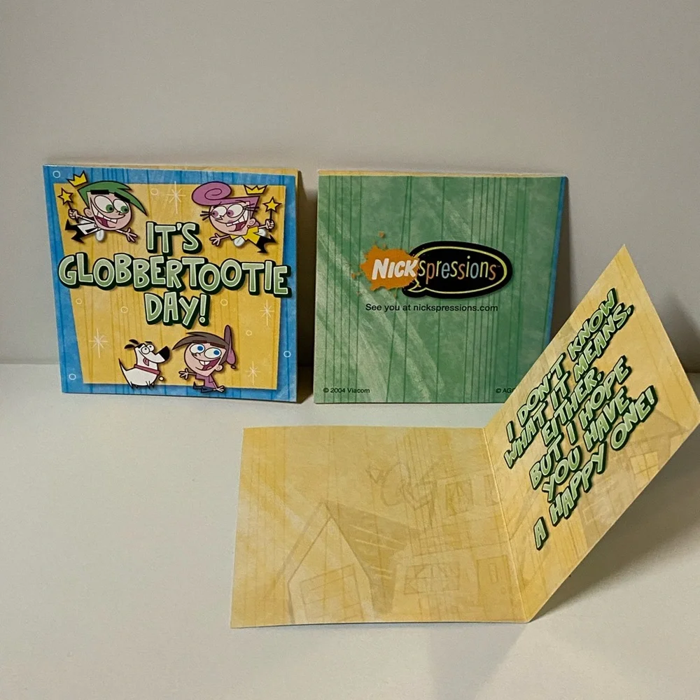 Nickelodeon Nickspressions SmellAGrams The Fairly Odd Parents Greeting Cards Y2k